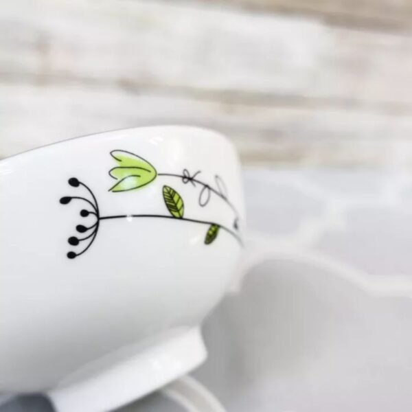 Chén Sứ Hoa Cỏ Ba Lá - Hình ảnh 3