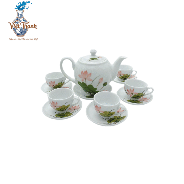 Bộ trà gốm vẽ sen-Tinh hoa truyền thống Việt